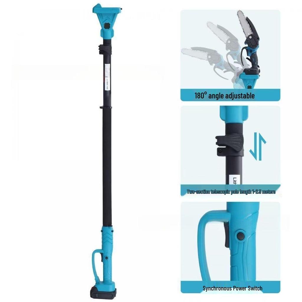 Telescopic Electric Pruning & Chainsaw Kit with Lithium Battery