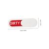 Happyyami Dishwasher Clean Dirty Magnetic Sign Magnet Indicator Made of ABS Material Acrylic White Cleaning Goods Convenient for Home and Kitchen Use