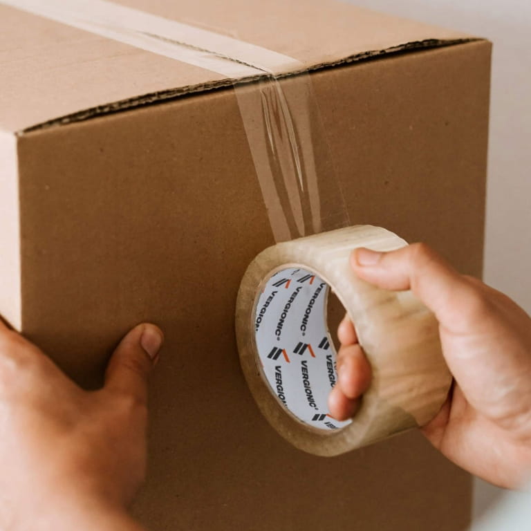 Transparent, wide, durable adhesive packing tape, 45mm wide