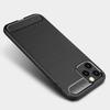 Coque Silicone - E.F.CONNECTION - pour iPhone 12 Pro - Antichoc - Résistant aux rayures - Noir
