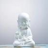 Ceramic Crafts Small Figurine For Home Living Room, White Porcelain Guanyin Tathagata Ksitigarbha Bodhisattva Buddha Statue, 1pc