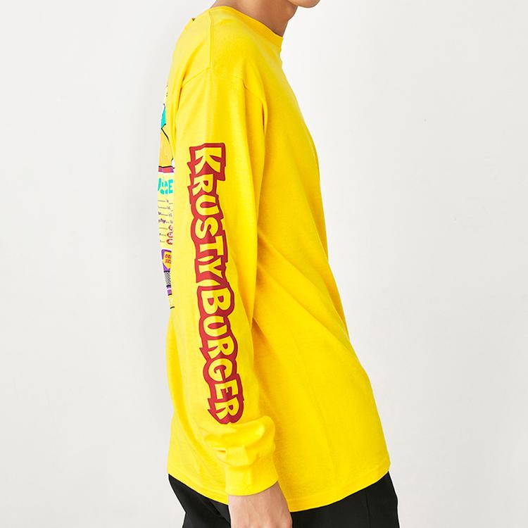 Vans X Simpsons Long Sleeve T-Shirt With Dopamine Print Unisex Tops Yellow VN0A4RTLZW3