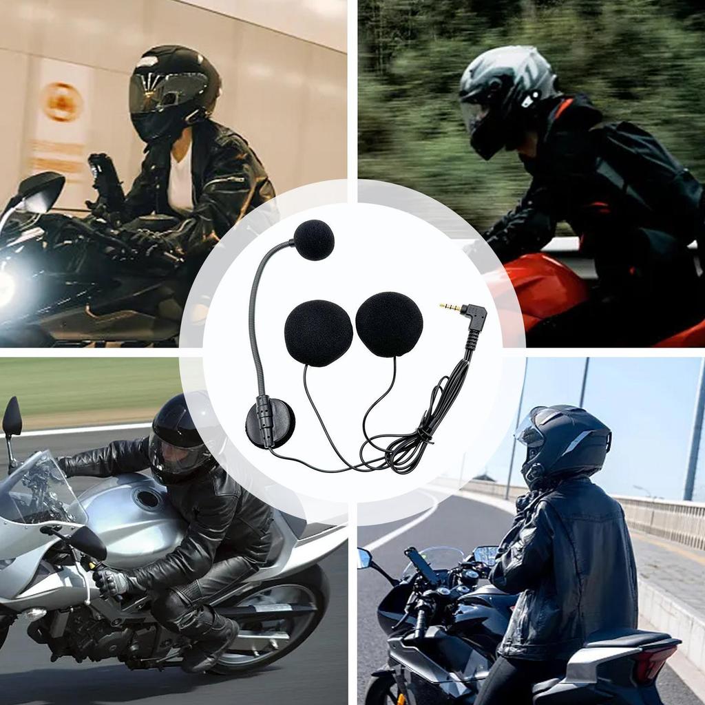 Helmet Speakers Headphones For Motorcycle Helmet Noise-canceling Communication System Modular Design For Racing Street Riding