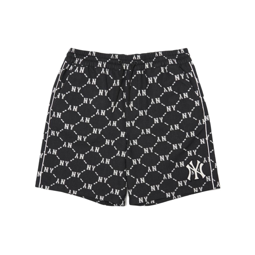 New MLB Base Logo Casual Shorts Unisex Black 3ASMM0323-50BKS