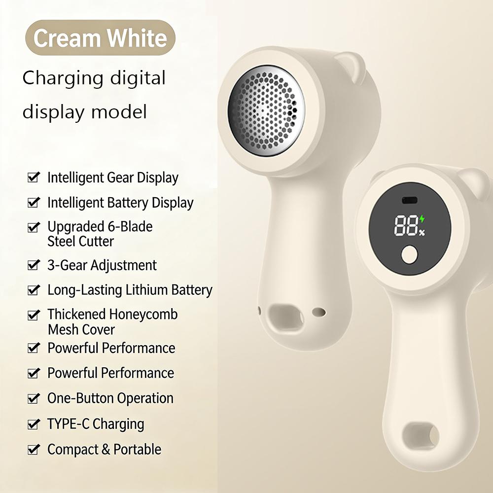 2-in-1 Lint Remover & Link Brush, Rechargeable Battery Operated Professional Fuzz Remover for Clothes for Clothes, Couch