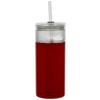 MUG GLASS BOTTLE BOTTLE WITH STRAW 600ml GLASS