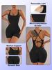 Women's Nude Feel Backless Yoga Jumpsuit - Spring/Summer Fit