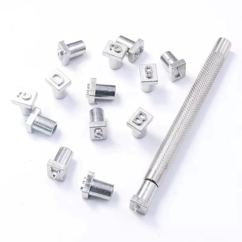 36pcs Leather Letters Seal Printing Tool Set Handmade Goods Leather Carving Printing Mold DIY Custom Label Name Creation Tool