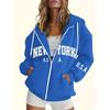 Women's Autumn and Winter Zipper Sweatshirt