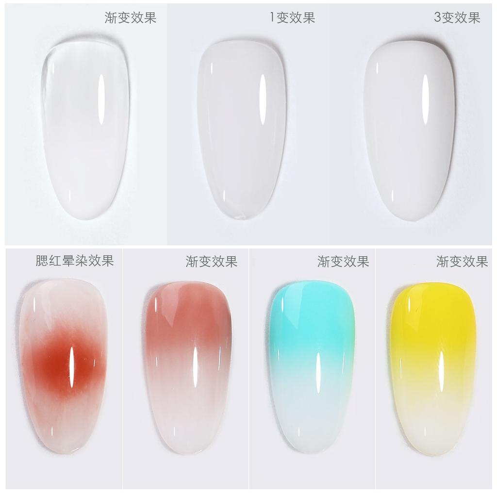 Universal Smudge Protein Glue Gradual Change Nail Art Egg White Transparent Milky White Nail Polish Glue Nail Salon Special