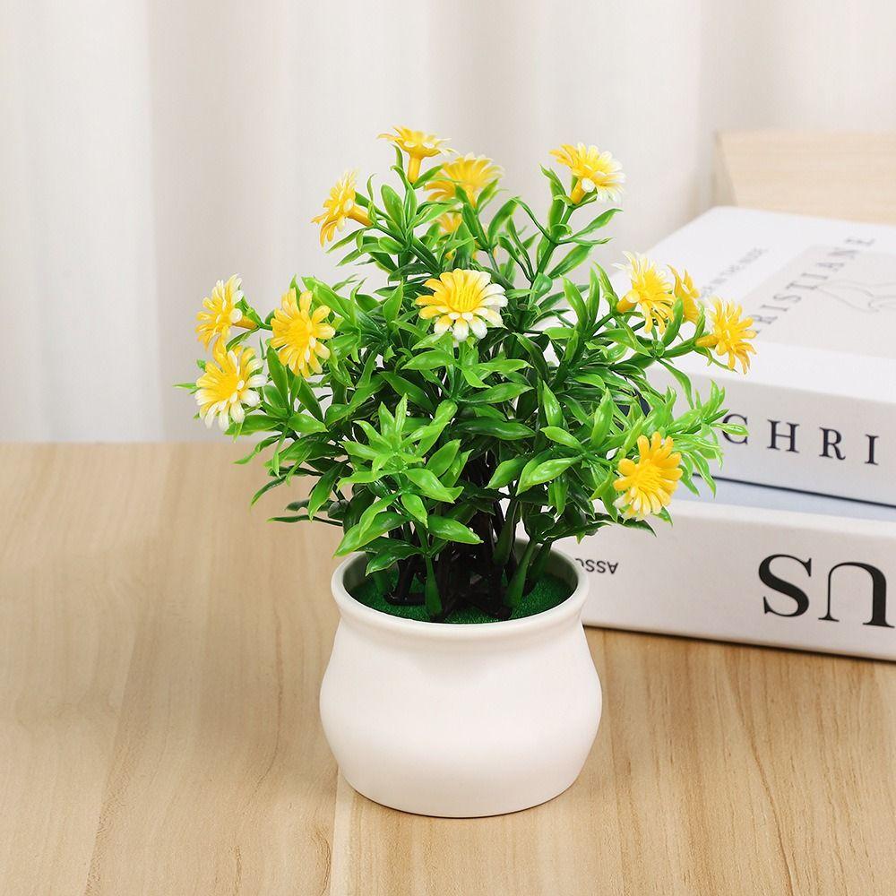 Plast Konstgjord Tusensköna Staket Liten Solros 5 Färger Hem Vardagsrum Prydnader Heminredning