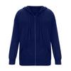 Cardigan con zip casual alla moda da donna con cappuccio e felpa colorata