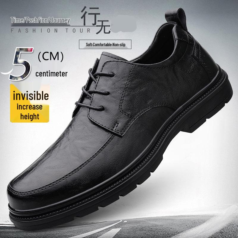 Men s Size 37 Genuine Leather Height-Increasing (5cm) Business & Casual Wedding Shoes 37