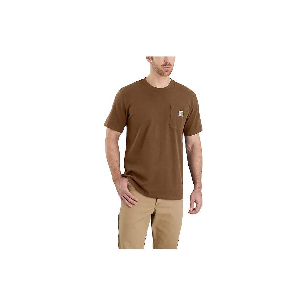 Carhartt 103296 HEAVYWEIGHT SHORT SLEEVE POCKET T SHIRT T Shirt RELAXED FIT Men's 103296