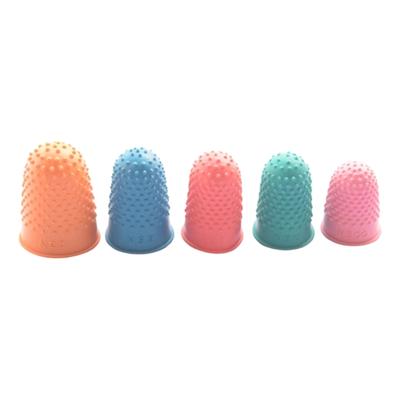 Rubber Nonslip Finger Cover Heat Resistant Designs for Cash Handling Office Work Assorted Color