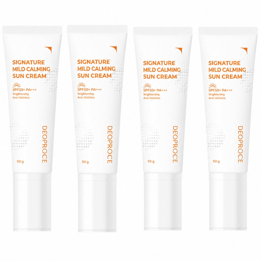 Deoproce Signature Mild Calming Sun Cream SPF50+ PA++++ 50g*1Pc/2Pcs/3Pcs/4Pcs