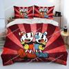 3D Print Game Cuphead Mugman Bedding Set Duvet Cover Bed Set Quilt Cover Pillowcase Comforter king Queen Size Boys Adult