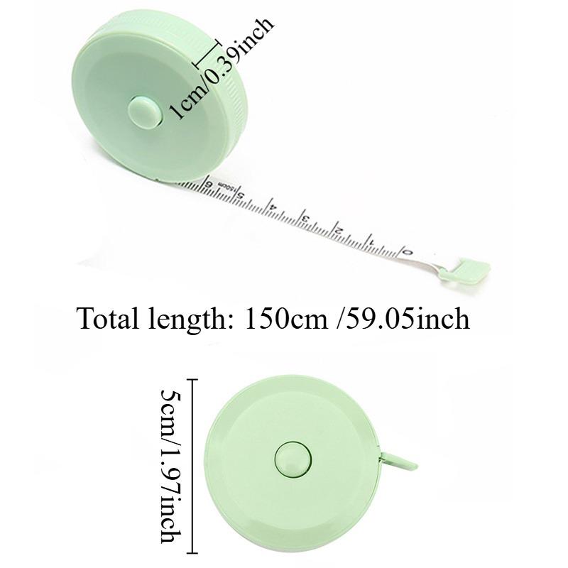 Soft Tape Double Sided Measuring Tape Measure Sewing Tailor Craft Centimeter Inch Portable Auto Retractable Measuring Tape