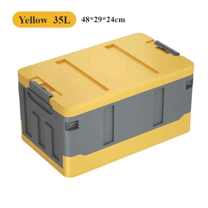 Camping Storage Box Folding Car Trunk Box Outdoor Storage Organizer Waterproof Picnic Packing Box High-capacity Outdoor Products