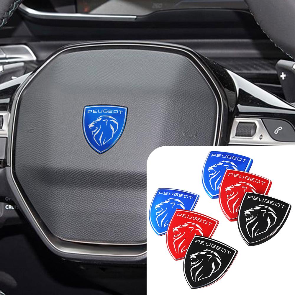 Samolepky na středový znak volantu auta Kryt odznaku Dekorace Pro Peugeot 107 2008 206 207 208 408 307 308 3008 Příslušenství