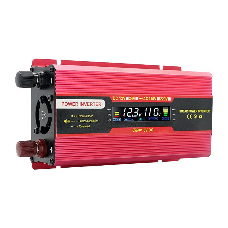 Inwerter Samochodowy 12v Na 110v Wysokiej Mocy Konwerter Baterii Pojazdu Domowego