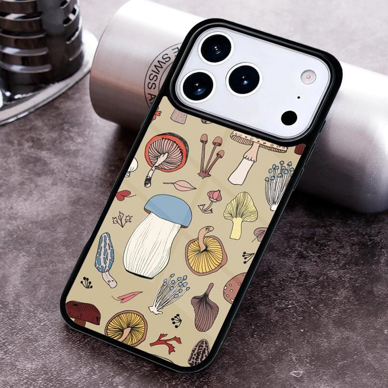 

Mushroom Forest Phone Case for iPhone 17 16 15 Pro Max Air 14 13 12 11 Plus Shockproof Capa Cover iPhone 15 Plus