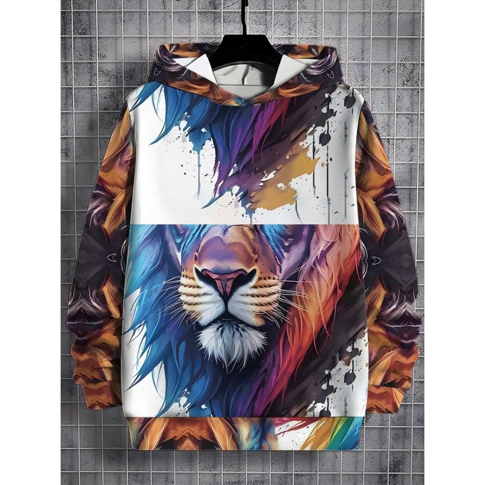 Modische Herren-Kapuzenpullover mit Grafikdruck Herbstkleidung Cartoons Freizeitkleidung Damen Pullover Oberteile Sweatshirts