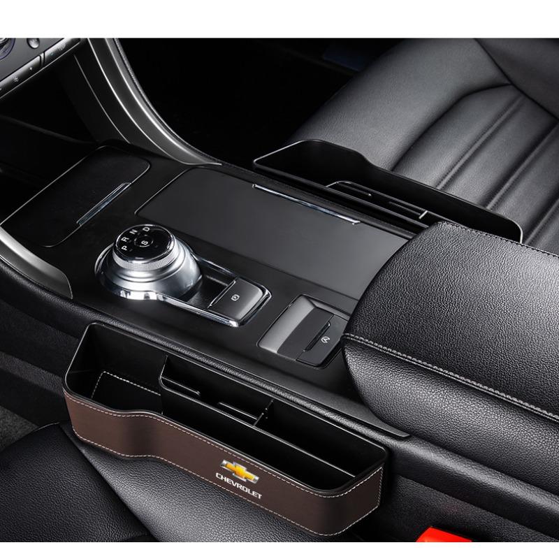 2Pcs Car Seat Organizer Seat Crevice Storage Box Multifunction Goods For Chevrolet Cruze Equinox Captiva Trax Malibu Tahoe Impala Sonic