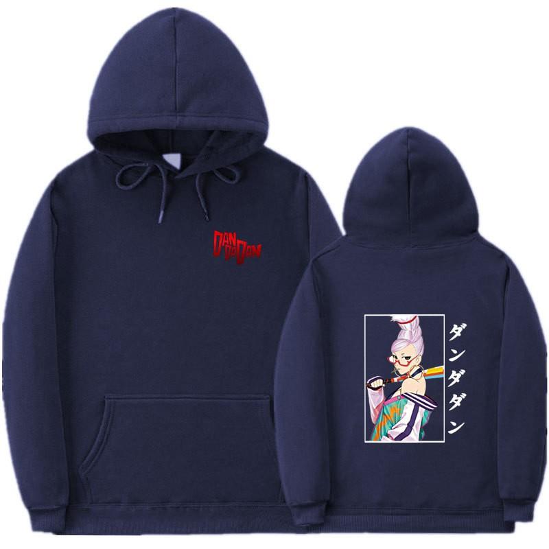 Anime-Inspired Oversized Hoodie With Ribbed Hem Unisex Sweatshirt Fall Casual Wear
