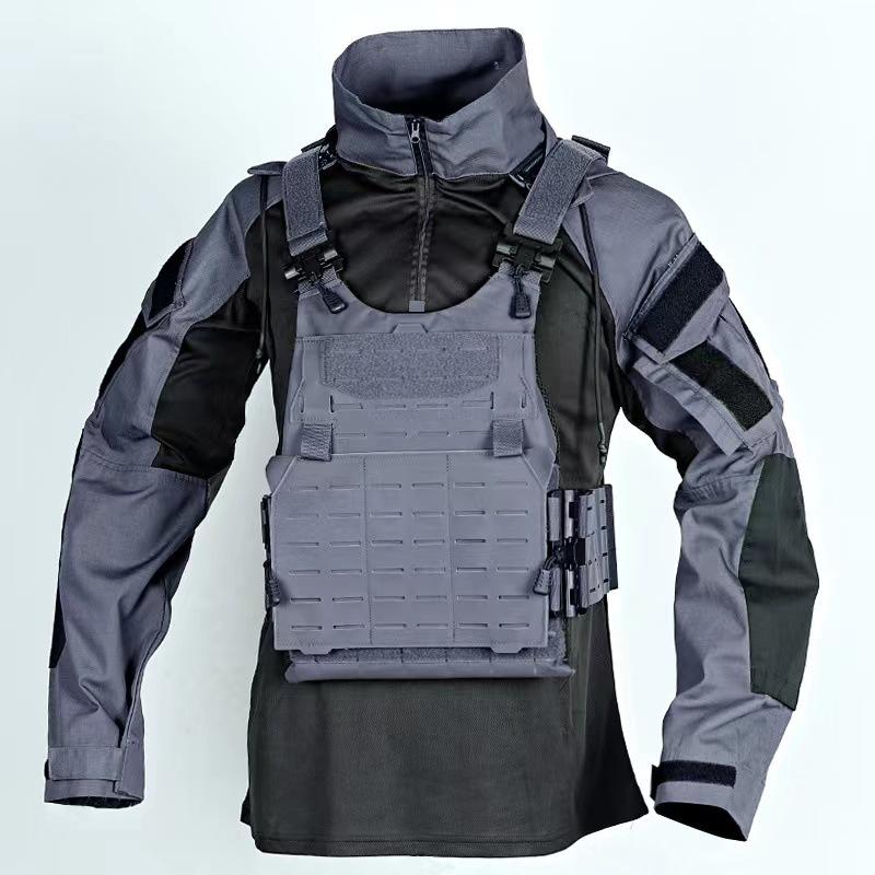 Moda Primavera Autunno Camicie USA Multicam T-shirt con Cappuccio Airsoft Paintball Campeggio Caccia Abbigliamento Verde Camicia da Uomo