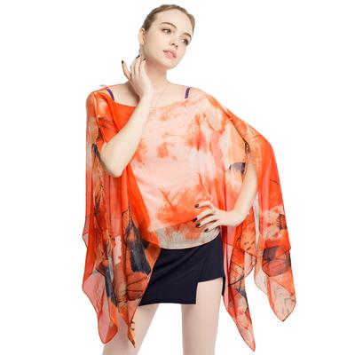 Chiffon Beach Scarf Holiday Gift Scarf New Summer Sunscreen Shawl
