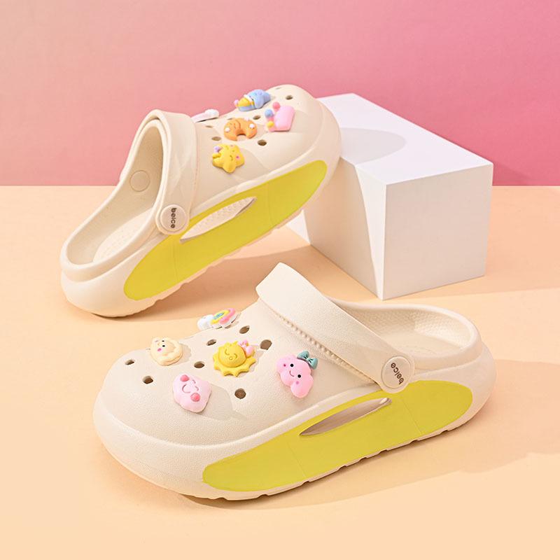 Colorful And Adorable Kids Soft Bottom Eva Slipon Shoes Nonslip Sandals Casual