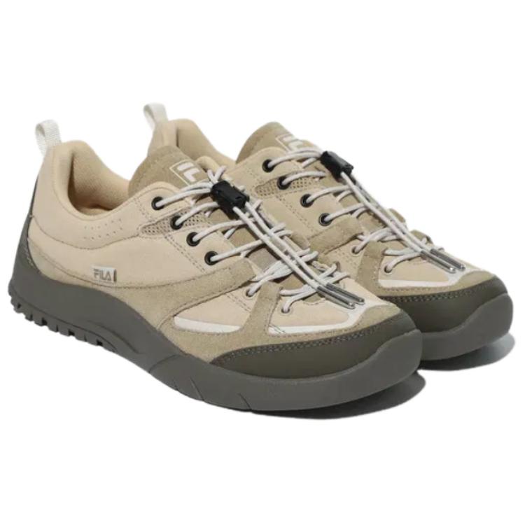 FILA Melvis Pro V2 Comfortable Trendy Versatile Low-Top Casual Shoes Unisex Casual Shoes Brown Green 1XM02353G200