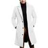 New Woolen Coat Men's Multi-color Multi-size Woolen Coat Single-breasted Medium and Long