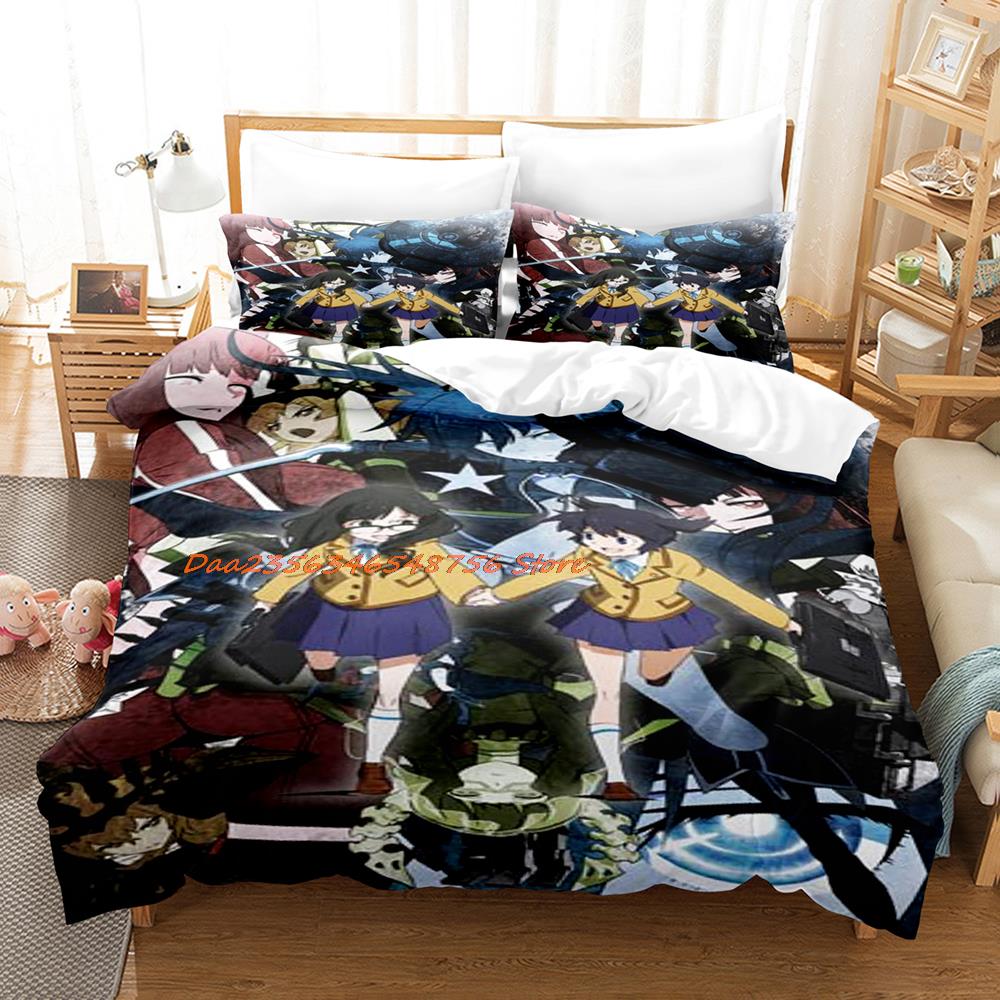 Black Rock Shooter Bedding Set Single Twin Full Queen King Size Bed Set Aldult Kid Bedroom Duvetcover Sets Anime Bed Sheet