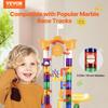 VEVOR Marble Run Set, 153 PCS with Motorized Elevator, with 30 Plastic Marbles, Marble Maze Building Block Brain Game