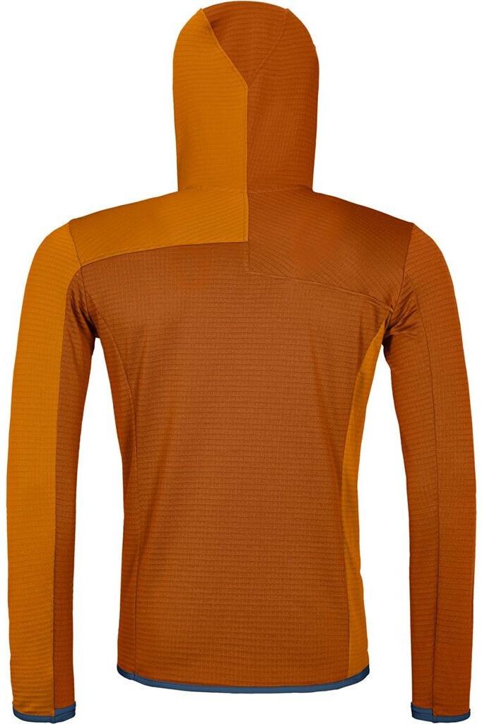 Jacket Ortovox Fleece Light Grid Hooded JKT M Bristle Brown