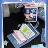 Travel Notebook Retro Notebook Colorful Page Binder Notebook Sweet Clovers Notebook Office School Supplies for Students