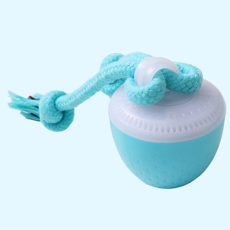 

Interactive Dog Toy Ball with Rope Electronic Motion Activated Rolling Ball for Indoor Cat Dog Play Toys for Puppy Training Ball синій