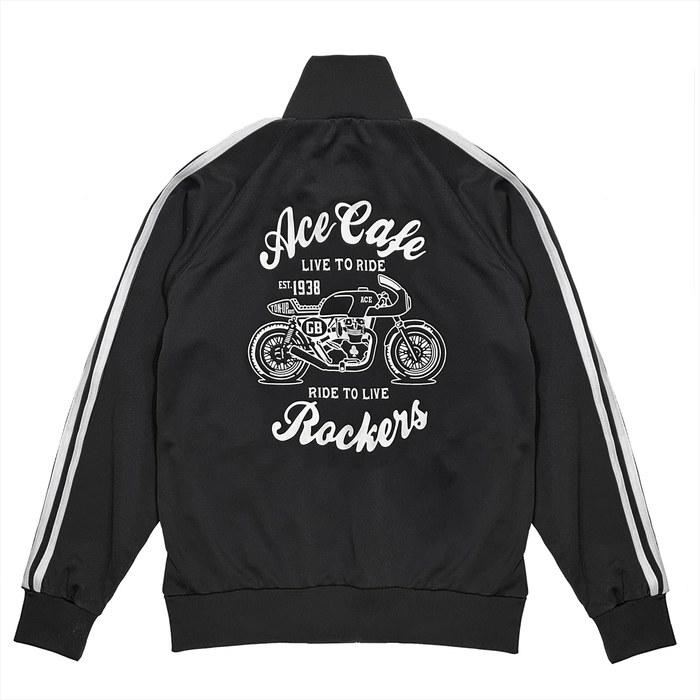 [Live To Ride] Track Jacket BKWH/XL Black