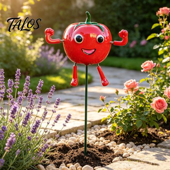 Cute Vegetable Figurines Cartoon Vegetables Resin Garden Stake, Funny Character Figurine Yard Decor, Lawn Decor Whimsical Outdoor Plant Pick Ornament