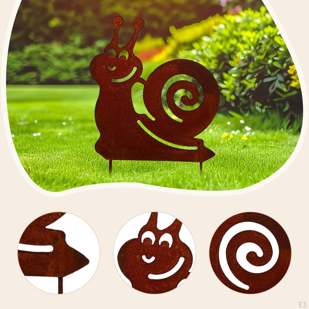 Garden Stake,Outdoor Decoration,Decorative Ornament,Animal Metal Silhouette Yard Sign for Outside