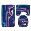 Fashion Painted Toilet Three-Piece Floor Mat Bathroom Door Mat Coffee Table Sand Carpet