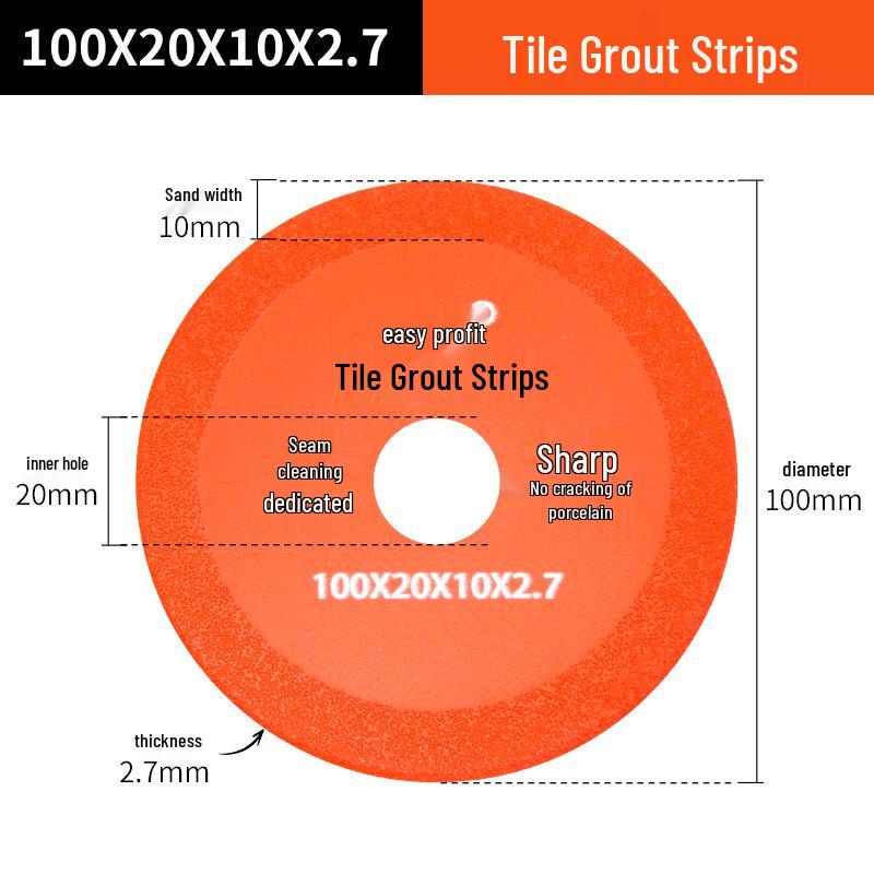 Diamond Grout Removal Disc & Grinder Tool for Tile Cleaning