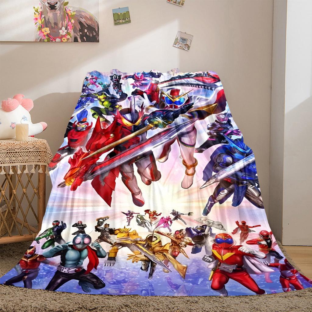 Kamen Rider Soft Flannel Blanket Lightweight Cozy Microfiber Blanket for Couch Bed Machine Washable LXR83