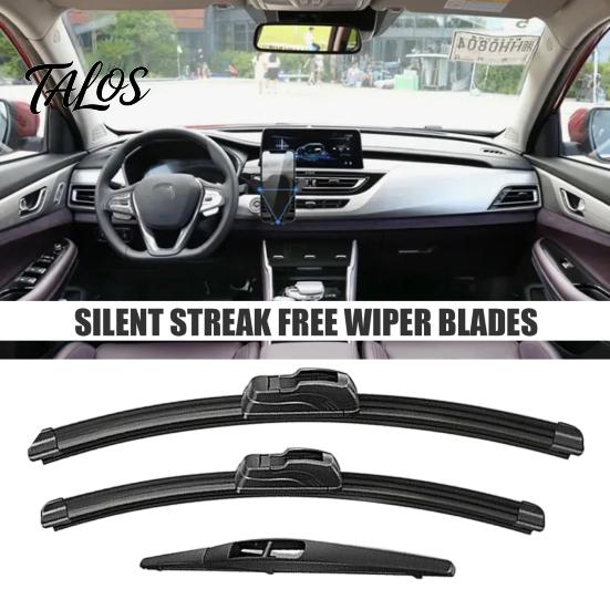 Weatherproof Vehicle Wiper Blades 3 Pcs Windshield for Suzuki SX4 2006-2020, 26" Smooth Wipe Car Accessories + 14" 10" Original Equipment Automotive
