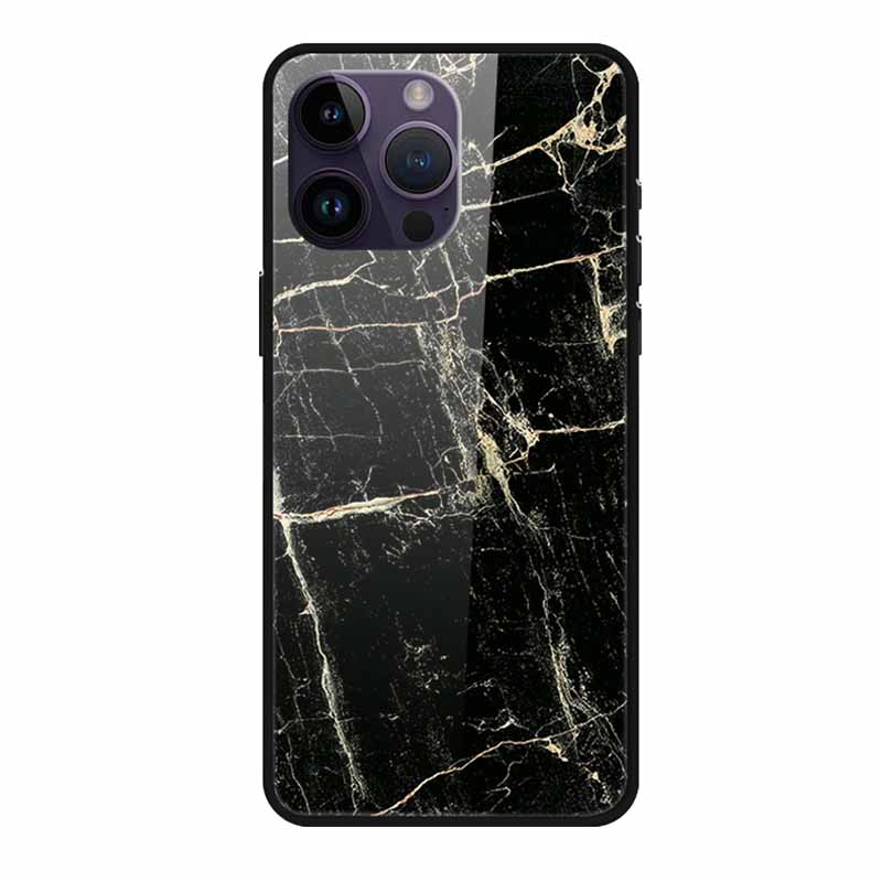 Glass Back Cover For iphone 16 Pro Max Phone Case Soft Bumper Hard Tempered Glass Case For iphone 15 Pro Max Case Funda Shell