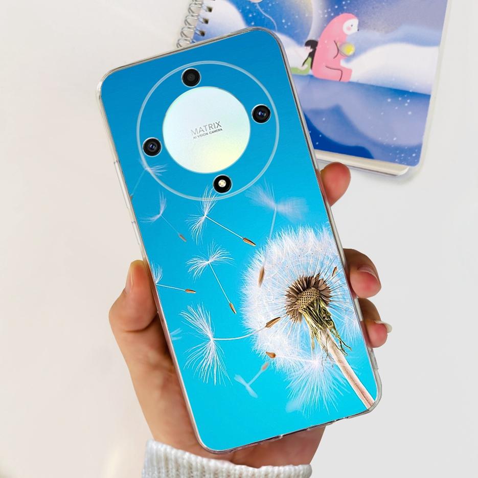 For Honor X9b 5G Case ALI-NX1 Cute Cat Butterfly Painted Cover Soft Silicone Phone Cases For Honor X9b X 9b HonorX9b Soft Fundas