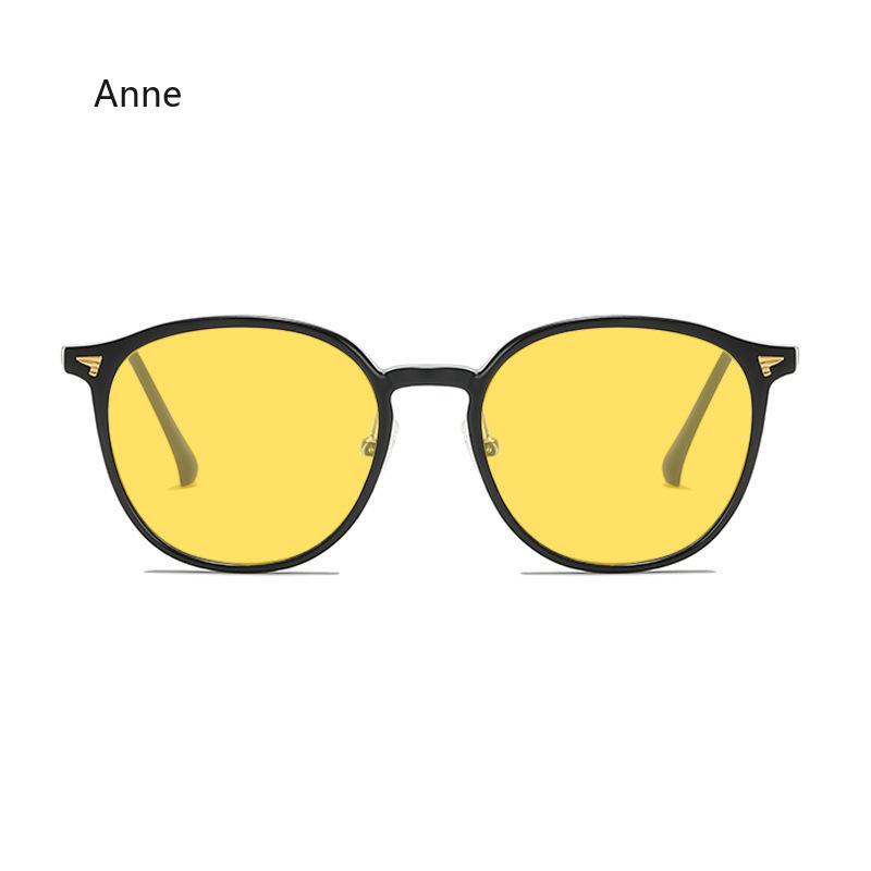 Luxury TR90 Night Vision Glasses Outdoor UV400 Driving Eyewear Men Women Square Anti-blue Light Optical Spectacle Eyeglasses