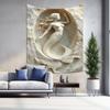 Elegant Mermaid 3D Embossed Tapestry Beautiful Living RoomBedroom Decor Painting New Art Wall Ornament